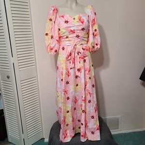 Floral maxi sundress.